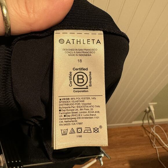 Athleta Brooklyn Mid Rise Ankle Pants Black Plus Size 18 - Picture 7 of 7